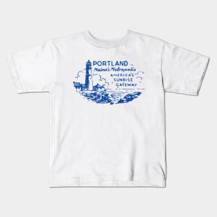 1940 Portland, Maine's Metropolis Kids T-Shirt